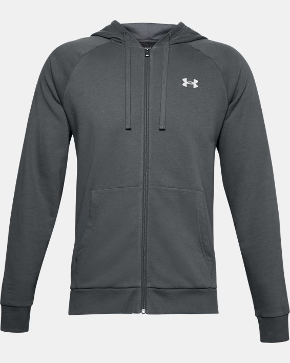 Men's UA Rival Cotton Full Zip Hoodie in Gray image number 5